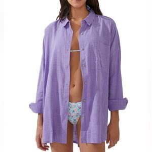 COTTON ON BODY NWT Women's Swing Beach Cover Up Shirt L